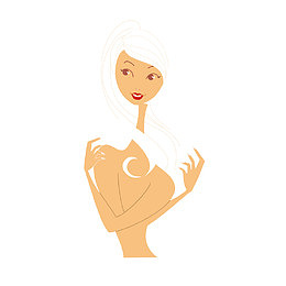 展示曲线的女人