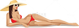 卡通性感女人