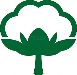绿色矢量棉花素材图