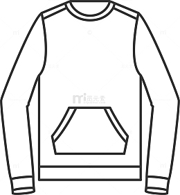 卫衣长袖服装素材图
