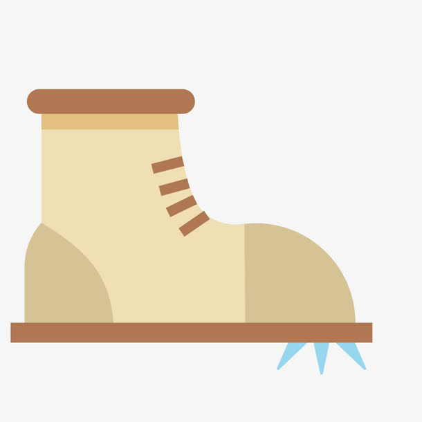 卡通扁平化登山鞋设计