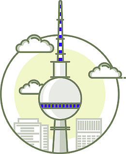 几何图形世界地标建筑旅游素材