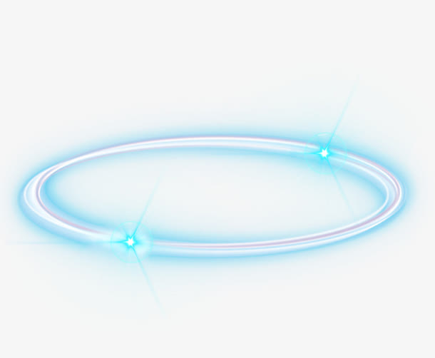 蓝色光环免抠素材免费下载_觅元素51yuansu.com