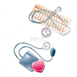 医院体检就诊医疗腕式血压计听诊