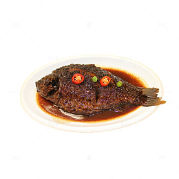 产品实物美味红烧鲫鱼