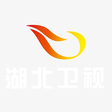 红色渐变湖北卫视logo标志