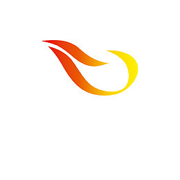 红色渐变湖北卫视logo标志