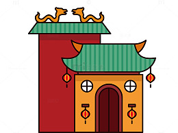 卡通建筑