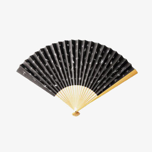 黑色折扇,黑色扇子,扇子,折扇,黑色,日本折扇[声明] 觅元素所有素材为