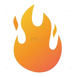 黄色火苗春游烧烤设计素材