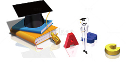 卡通版的学习用品