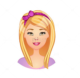 金色长头发女人