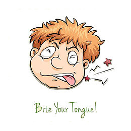 bite your tougue 男孩咬舌头图片