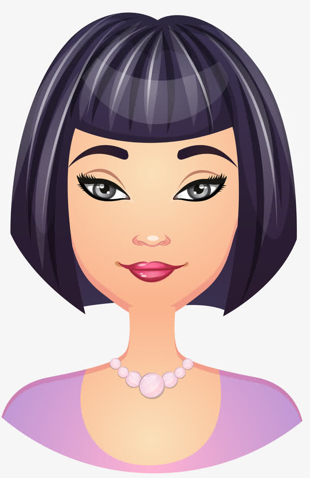 短头发美女图素材免费下载_觅元素