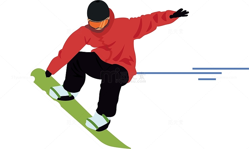 帅气的玩滑雪板的人