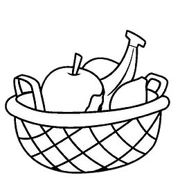 简笔画果盘儿
