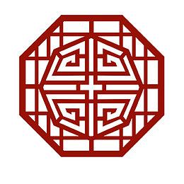 古风中国红窗棱