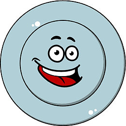 一个有表情的盘子