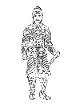 古代将士铠甲服饰