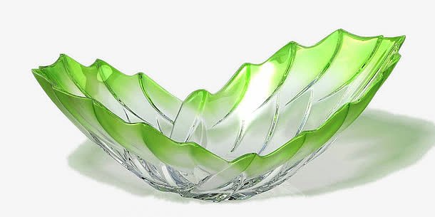 果绿色玻璃盘子