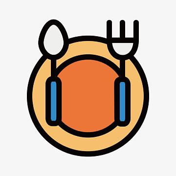 卡通盘子插画素材_卡通盘子插画图片元素-觅元素