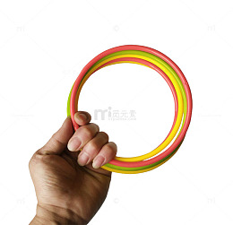 手套彩色套圈圈宣传图