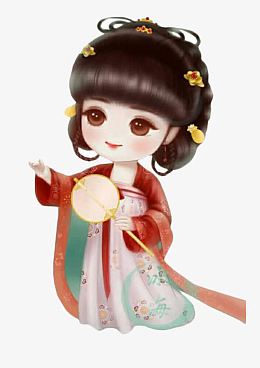 执扇古代丫头可爱