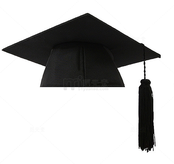 黑色博士帽学位帽