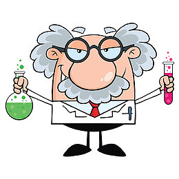 卡通正在试验的化学博士PNG