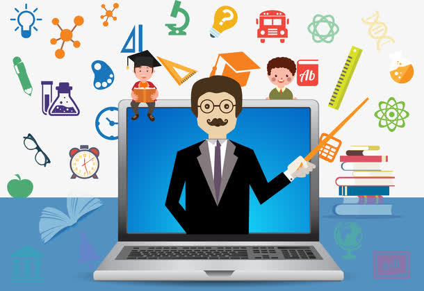 关键词 : 老师,灯泡,电脑,卡通,眼镜,尺子,博士帽,书籍[声明] 觅元素