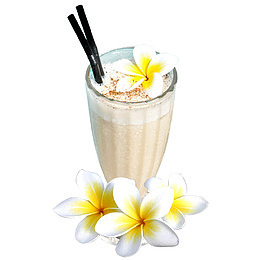 香草奶昔和兰花