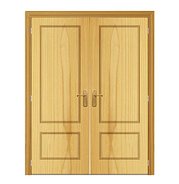 手绘扁平化几何木门