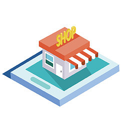 矢量网上的shop