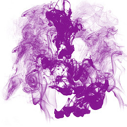 漂浮素材流动紫烟