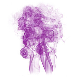 漂浮素材流动紫烟