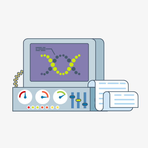 卡通版彩色实验器材