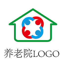 绿色建筑房屋养老院LOGO