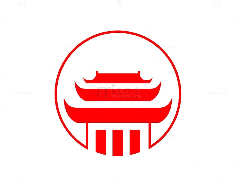 中国风建筑logo
