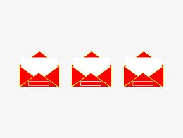 红色打开的红包装饰图案