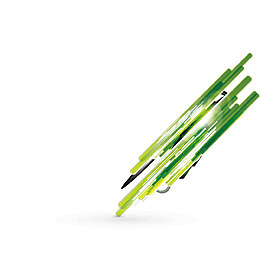 绿色 发光 放射状 背景装饰  线条