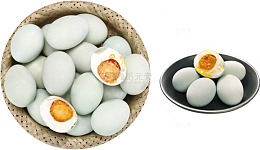 白色土鸭蛋熟食产品展示图