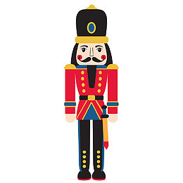 胡桃夹子 军官 剑士 立正