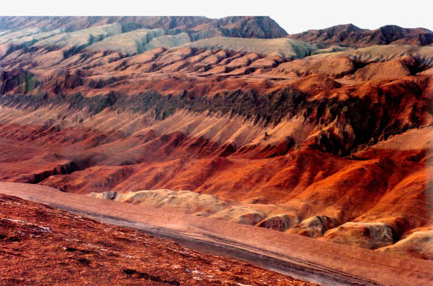 火焰山红色调摄影