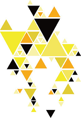 黄色系三角形花纹