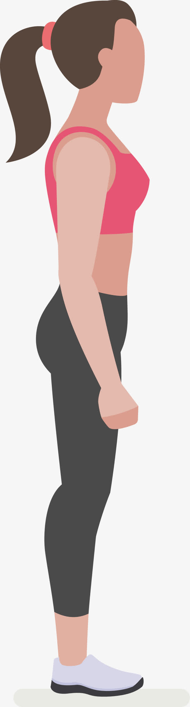 健身教练跳起动作之立正