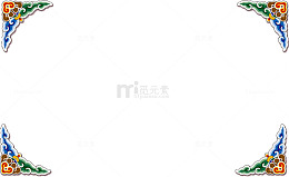 多彩中国风海浪框架