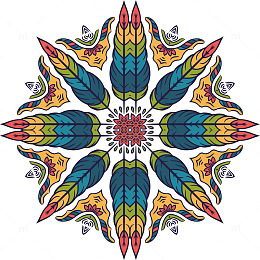 彩色的古代窗纹纹理