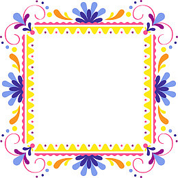 古典民族花纹边框纹理