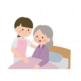 在疗养院里的老人
