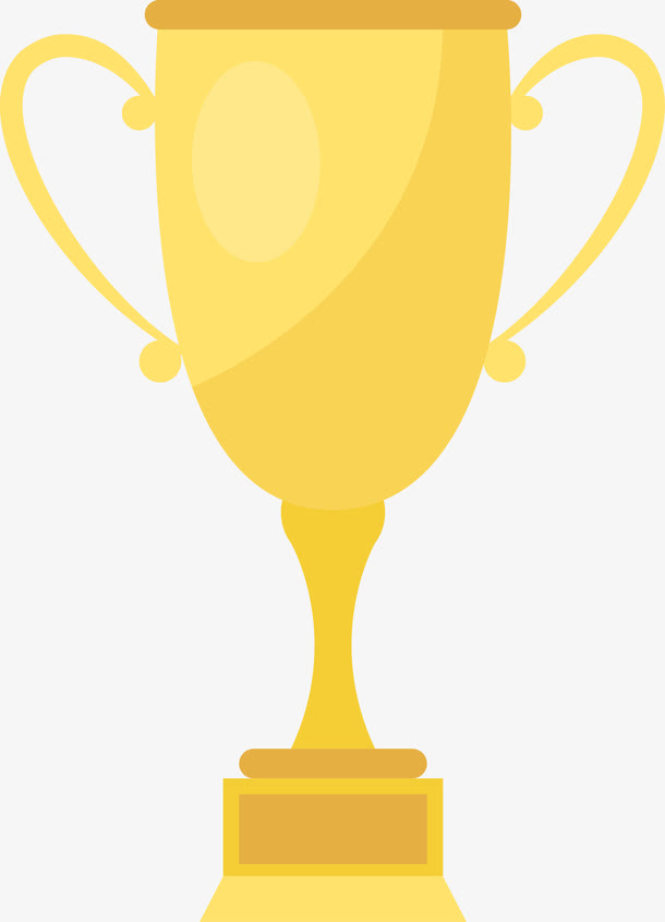 卡通矢量奖杯素材图